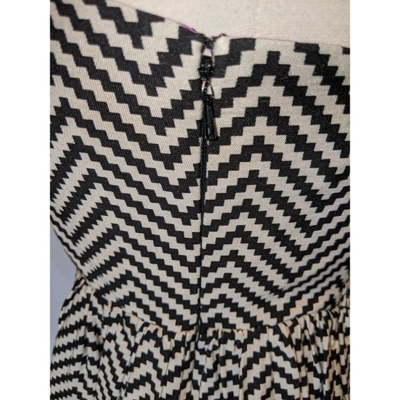 Jessica Simpson Chevron Dress Black White‎ Spaghetti Straps Convertible Lined 4 - Picture 6 of 11